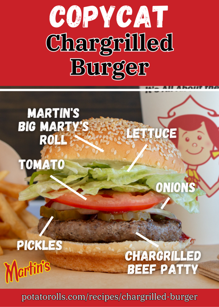 Chargrilled Burger Infographic Martin S Famous Potato Rolls And Bread