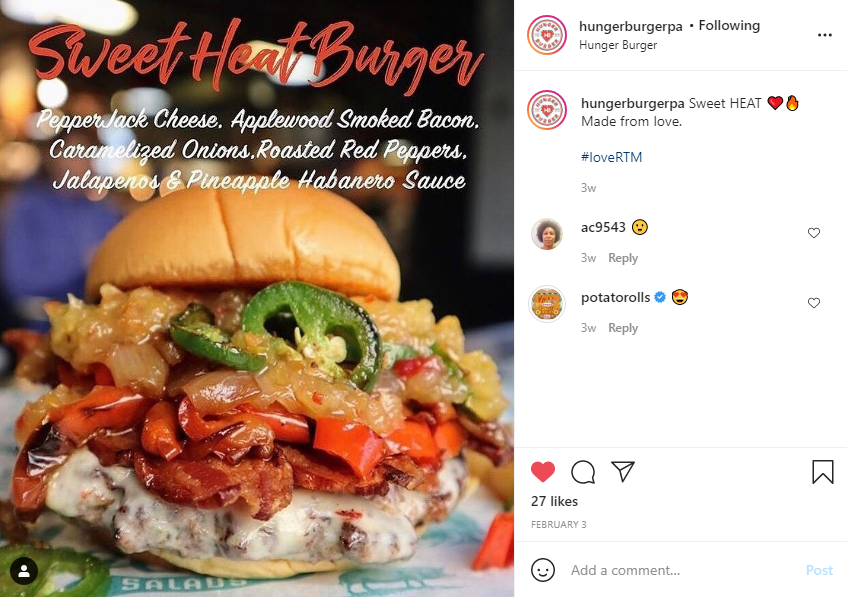 Hunger Burger - Sweet Heat Burger
