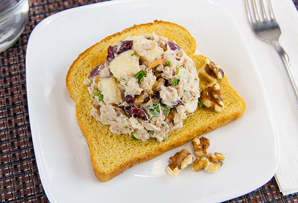 Waldorf-Style Tuna Salad on Toast