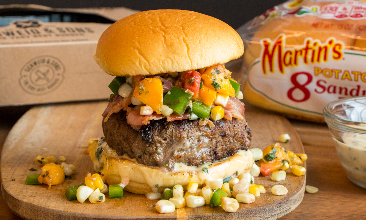 Brie Stuffed Burger