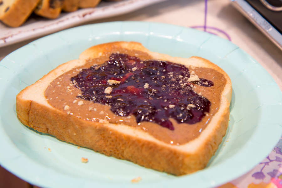 Mother's Day Build-Your-Own Toast Bar: Almond Butter, Jelly, and Graham Cracker Crumble Toast