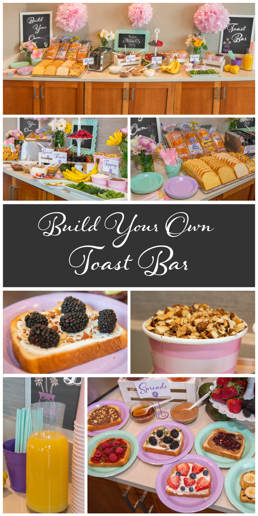 Mother's Day Build-Your-Own Toast Bar: Breads, Toppings, Fruits, Spreads, and More!