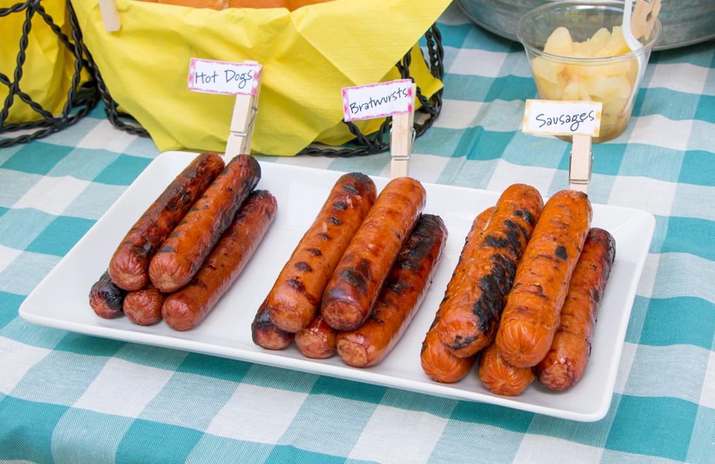 Hot Dog Toppings Bar: The Meats