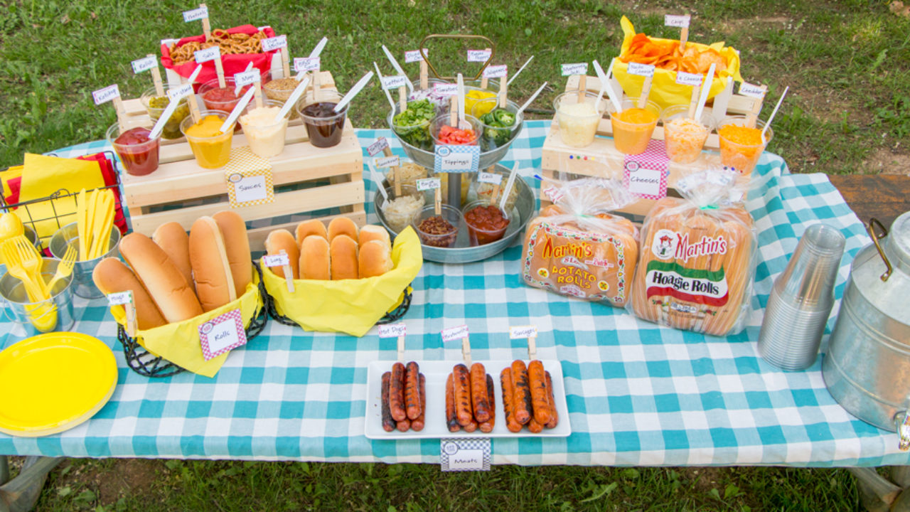 Cookout Party Series: Hot Dog Toppings Bar | Blog | Martin's Potato Rolls