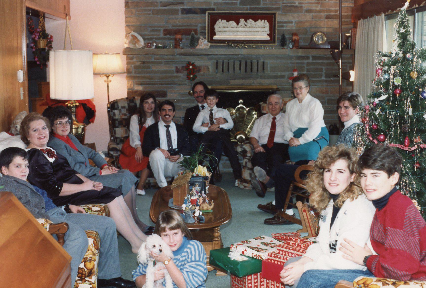 Martin Family Christmas 1980s