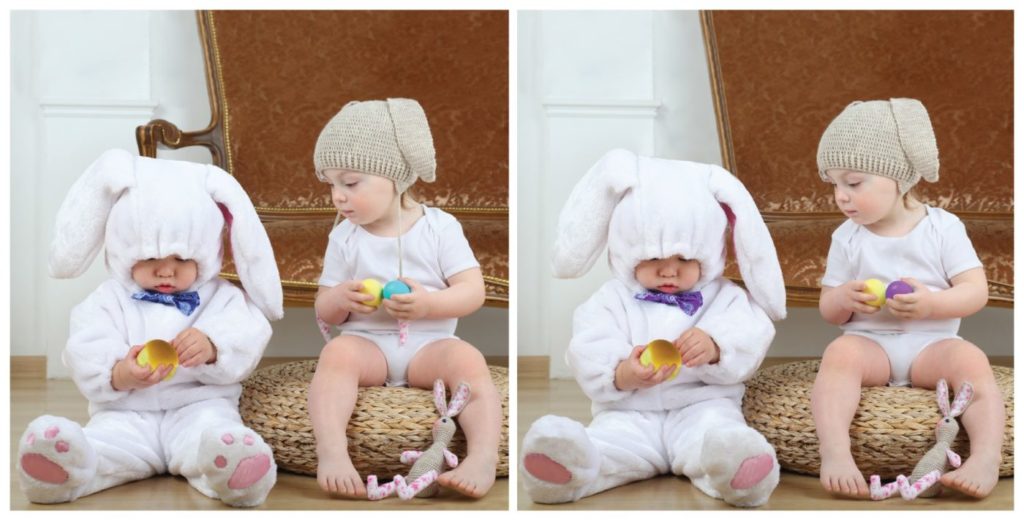 Spot the Difference Puzzle - Easter Bunnies