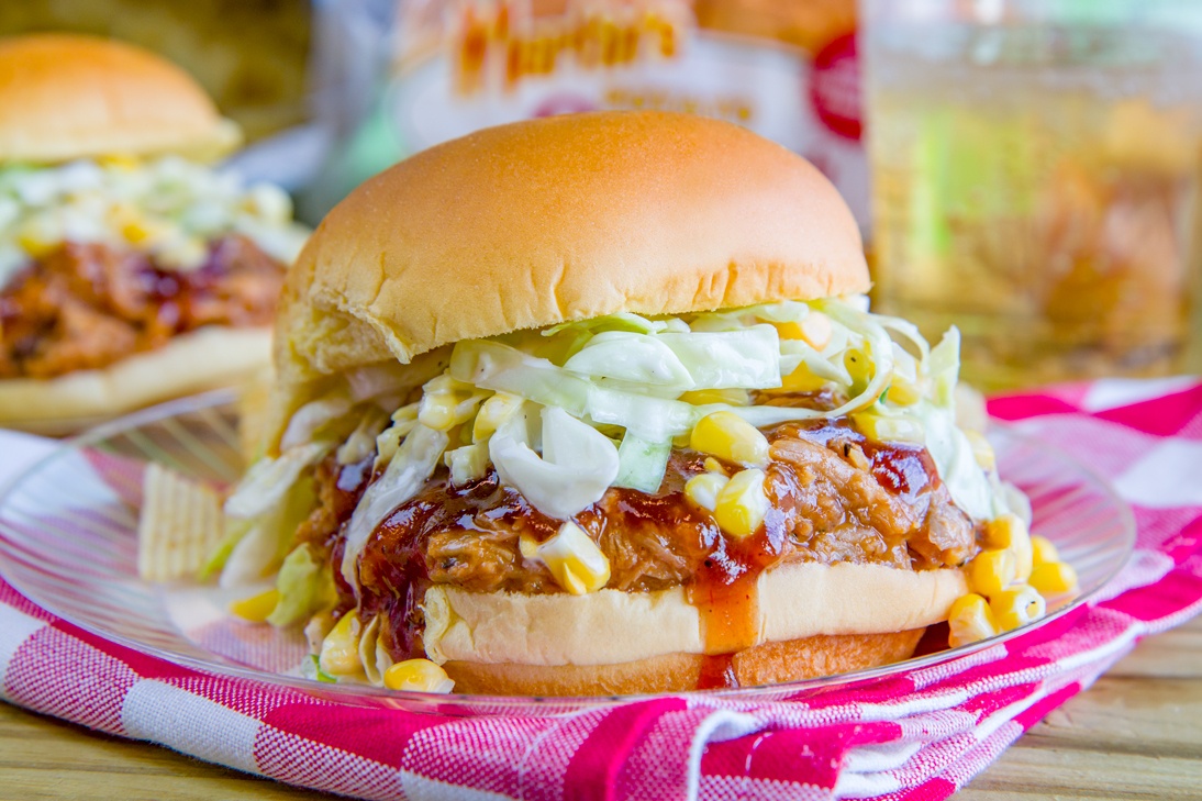 Pulled Pork with Sweet Corn Slaw
