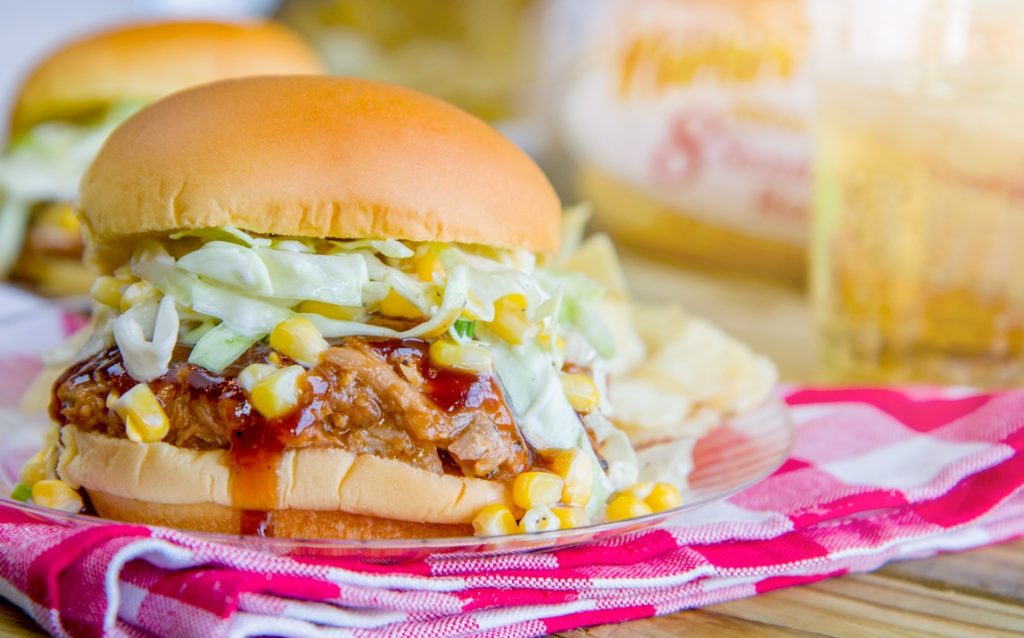Pulled Pork with Sweet Corn Slaw