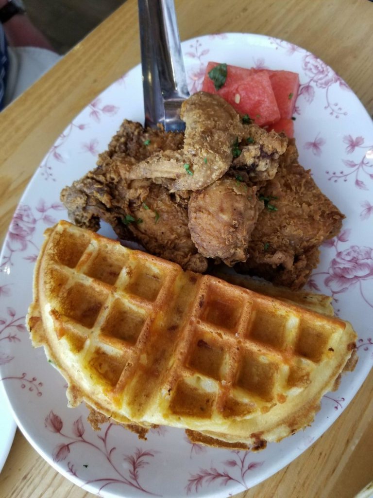 Yardbird’s famous Chicken and Waffles