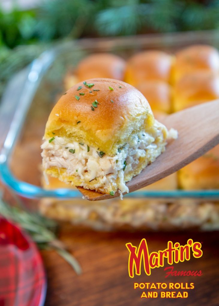 Holiday Pull-Apart Roasted Chicken Sliders