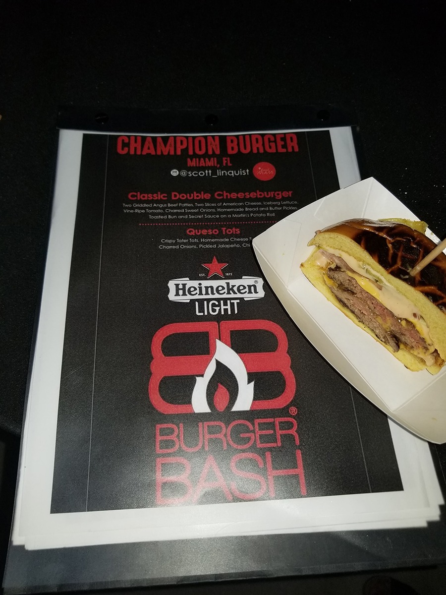 SOBEWFF Burger Bash - Champion Burger