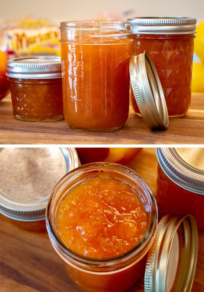 How to Make Peach Jam - Peach Jam in Mason Jars