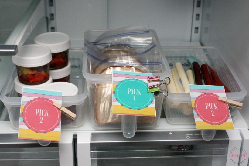 Lunchbox Hack 7; Easy lunch ideas with fridge organization