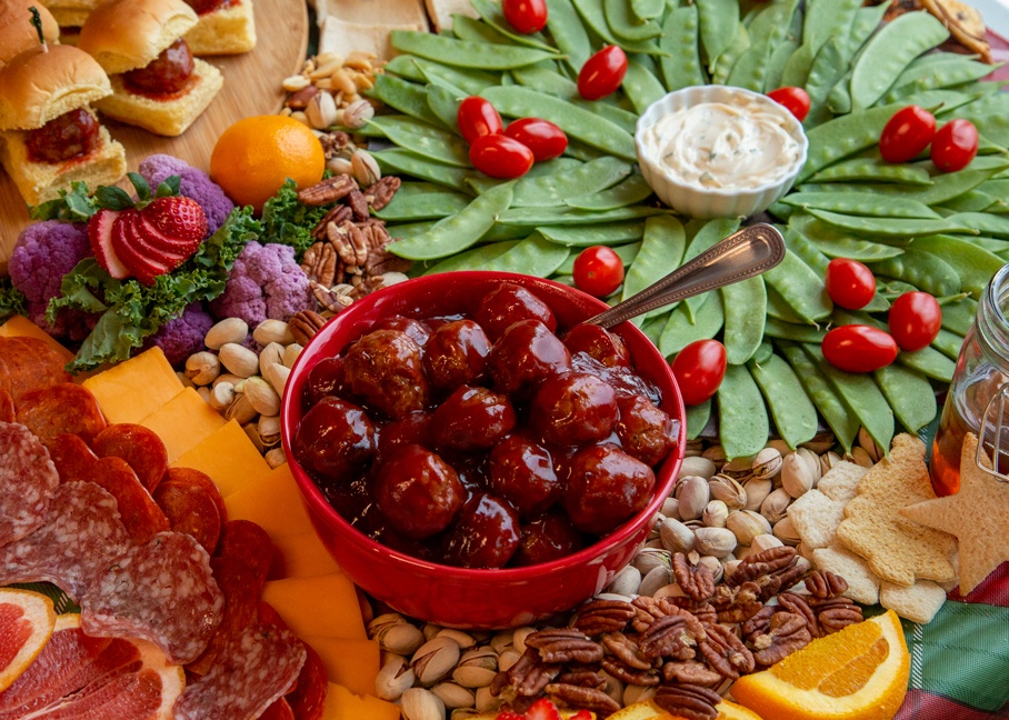 Holiday Grazing Table - closeup