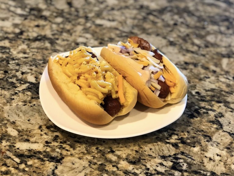 Bacon Cheddar Hot Dogs (12b) Martin's Famous Potato Rolls and Bread