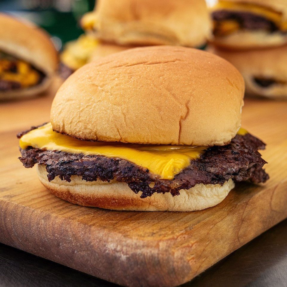 Double Smash Burger - Martin's Famous Potato Rolls and Bread