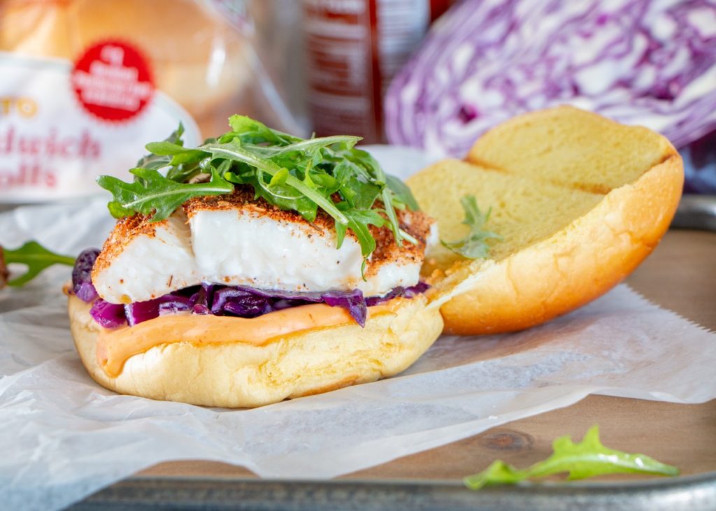 Blackened Fish Sandwich with Spicy Mayo