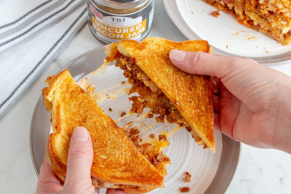 Bacon Jam Grilled Cheese • A Simple Pantry