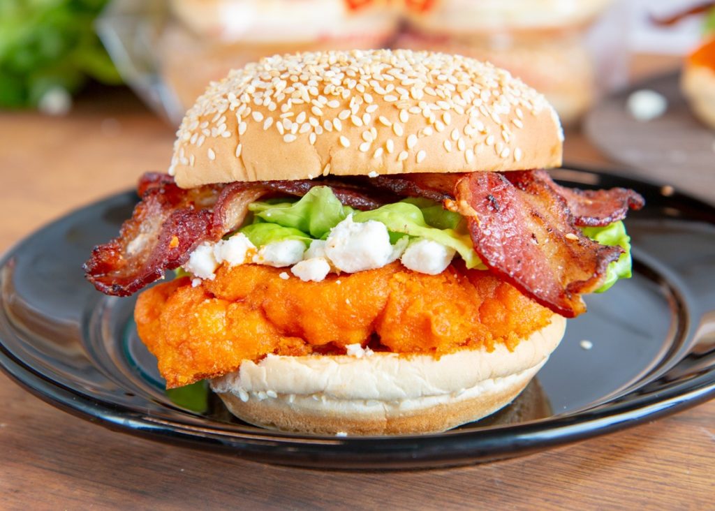 Buffalo Cauliflower Burgers