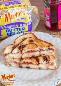 White Cheddar and Raspberry Jam Grilled Cheese