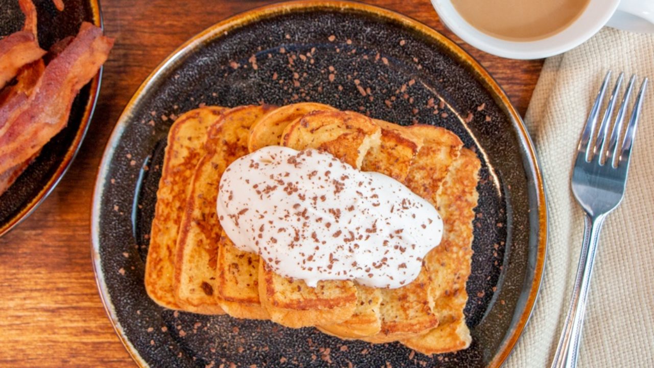 Cappuccino French Toast with Coffee Cream