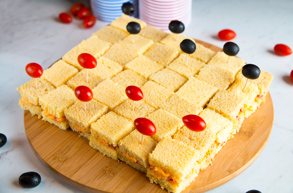 Checkerboard Sandwiches Martin's Famous Potato Rolls and Bread