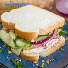 Chicken and Marinated Zucchini Sandwich