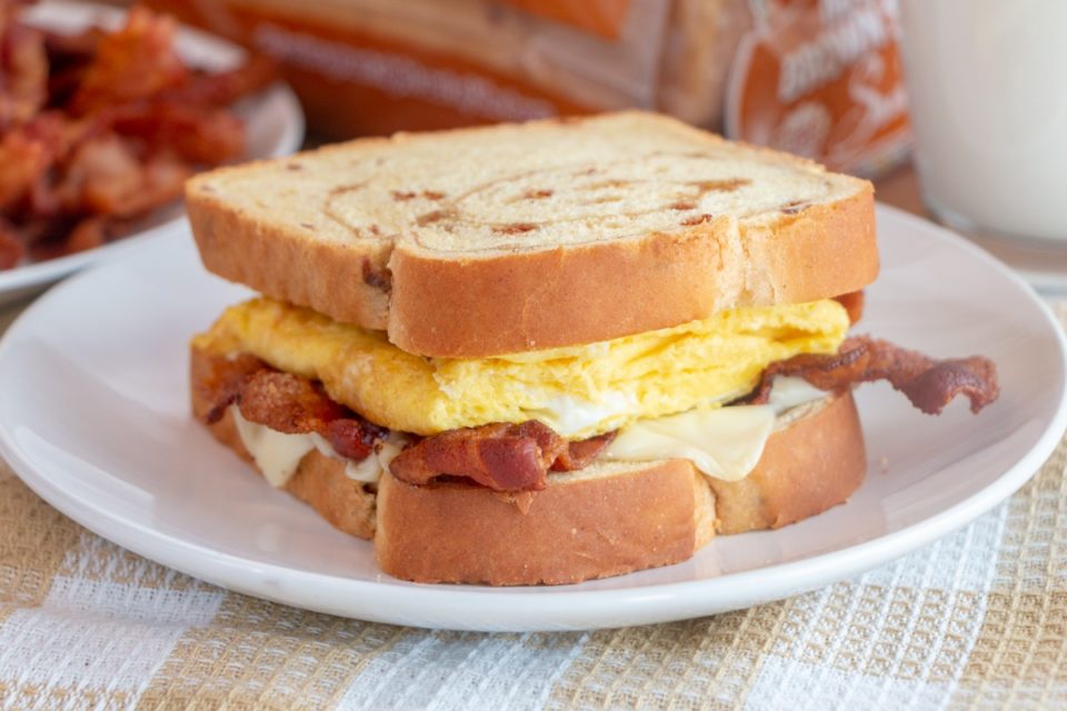 Griddled Maple Breakfast Sandwich - Martin's Famous Potato Rolls and Bread