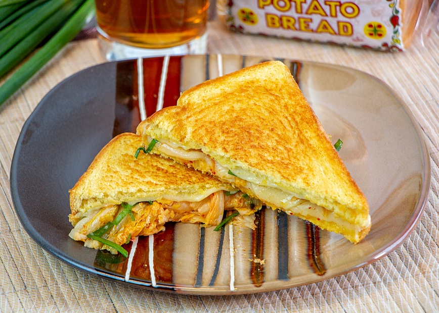 Kimchi Grilled Cheese - Martin's Famous Potato Rolls and Bread