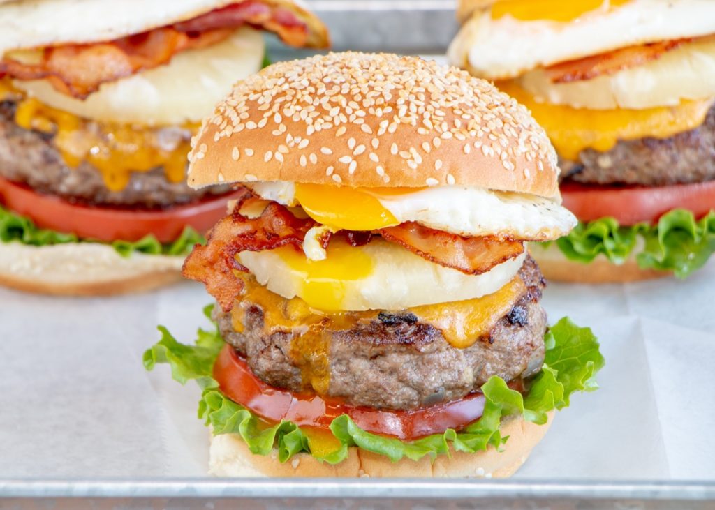 Lamb and Egg Burger