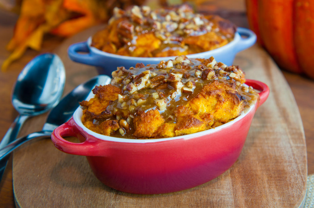 Thanksgiving Recipes | Pumpkin Bread Pudding