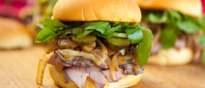 Roast Beef and Caramelized Onion Sliders