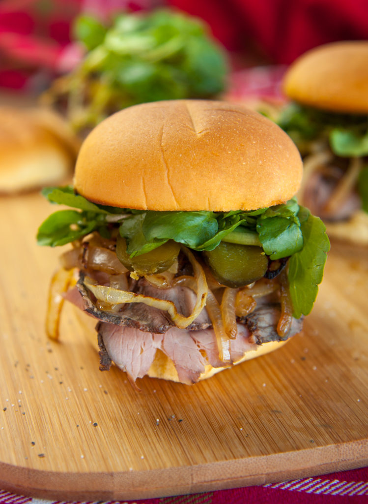 Roast Beef and Caramelized Onion Sliders