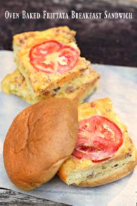 oven baked frittata breakfast sandwich