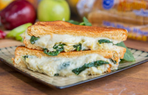 spinach artichoke grilled cheese