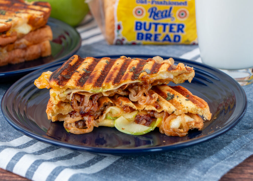 Caramelized Onion and Apple Panini