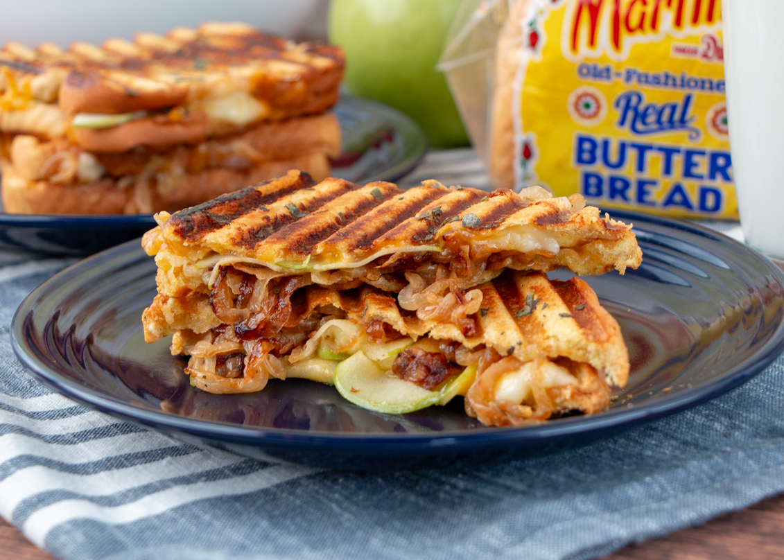 Caramelized Onion and Apple Panini - Martin's Famous Potato Rolls and Bread