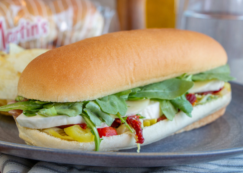 Antipasto Sandwich with Lemon Basil Pesto