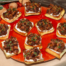 Fall Harvest Apple Bacon Crostini