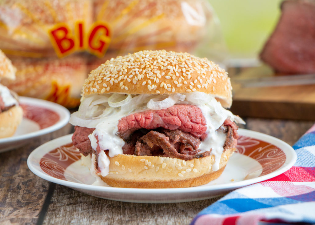 Baltimore Pit Beef Sandwich with Horseradish Sauce