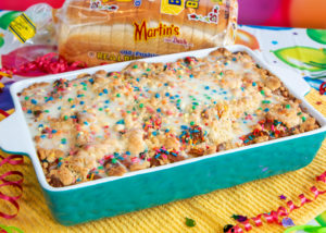 Birthday Cake French Toast Casserole