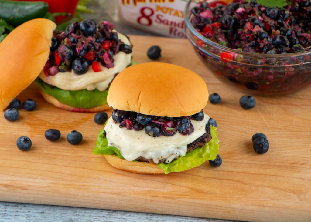 Blueberry Salsa Burger