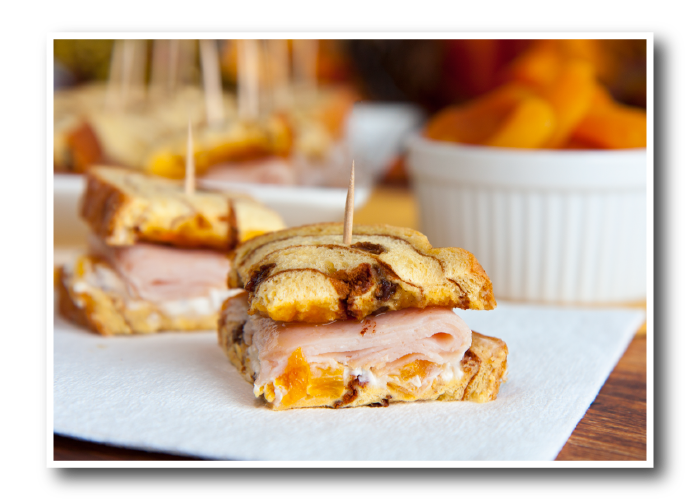 Swirl Bread Recipes | Apricot and Turkey Tea Sandwiches
