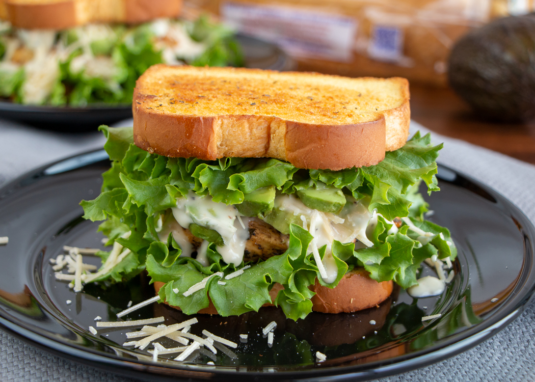 Caesar Salad Sandwich Martin's Famous Potato Rolls and Bread