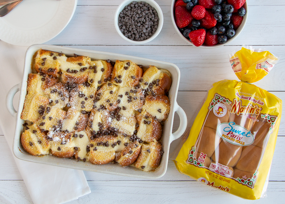 Cannoli French Toast Bake2 Martins Famous Potato Rolls And Bread