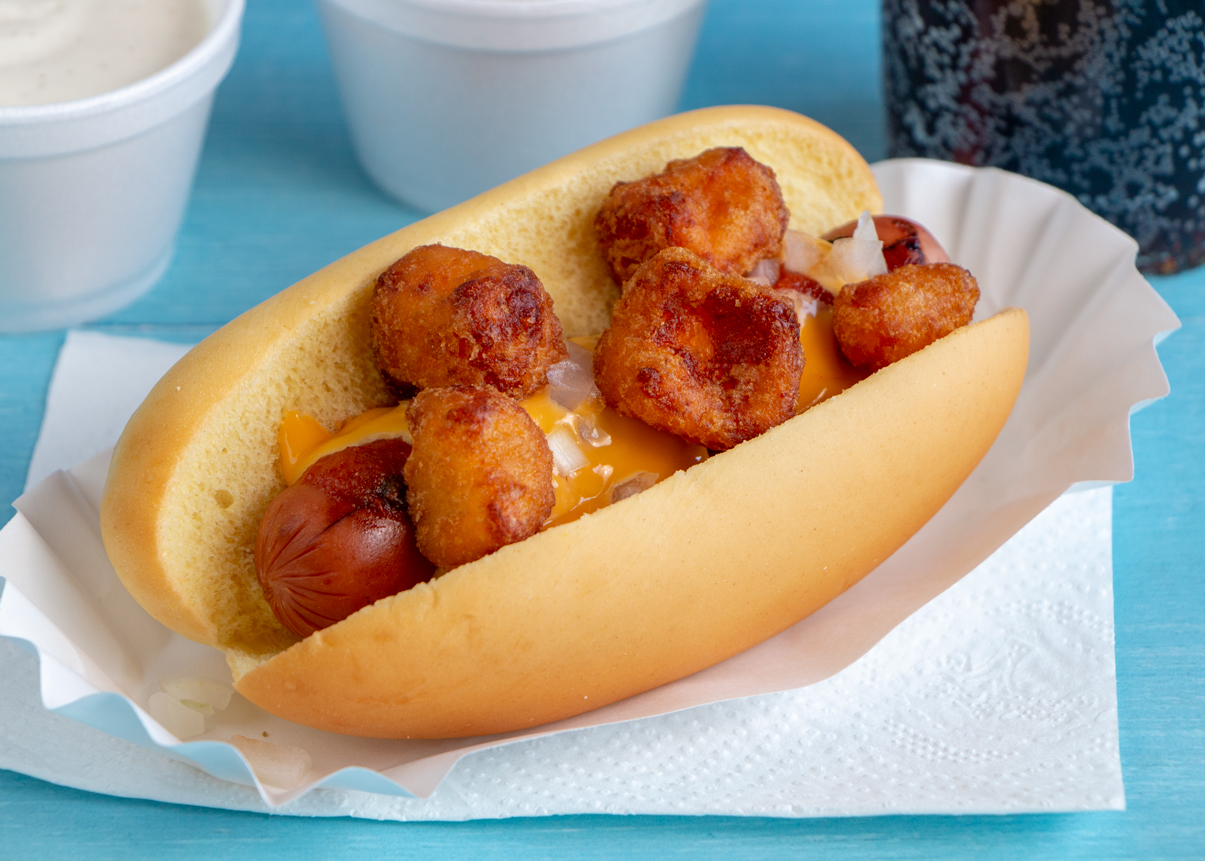 Cheese Curd Hot Dog