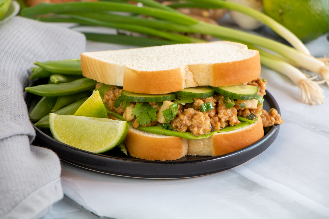 Chicken and Cucumber Sandwich with Peanut Sauce - Martin's Famous Potato Rolls and Bread