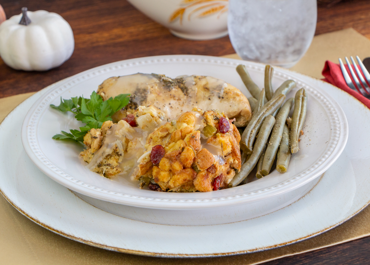 Slow Cooker Chicken and Stuffing - Martin's Famous Potato Rolls and Bread
