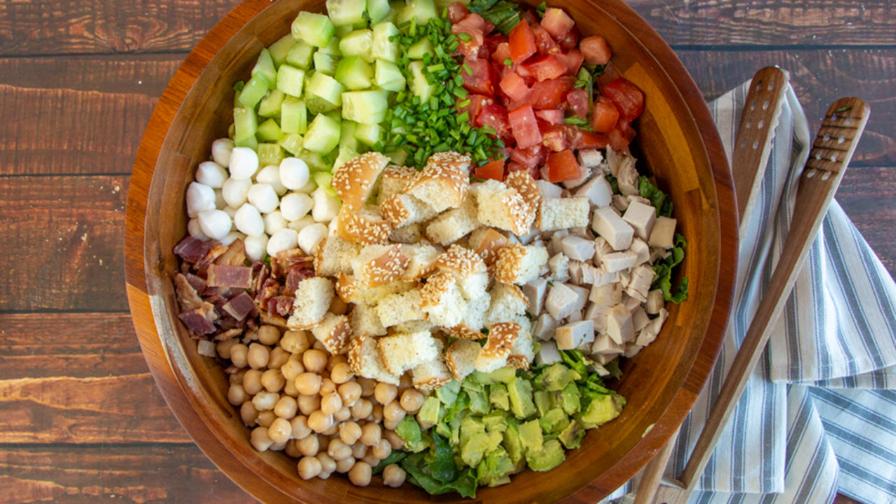 Chopped Salad with Chicken - Dinner at the Zoo