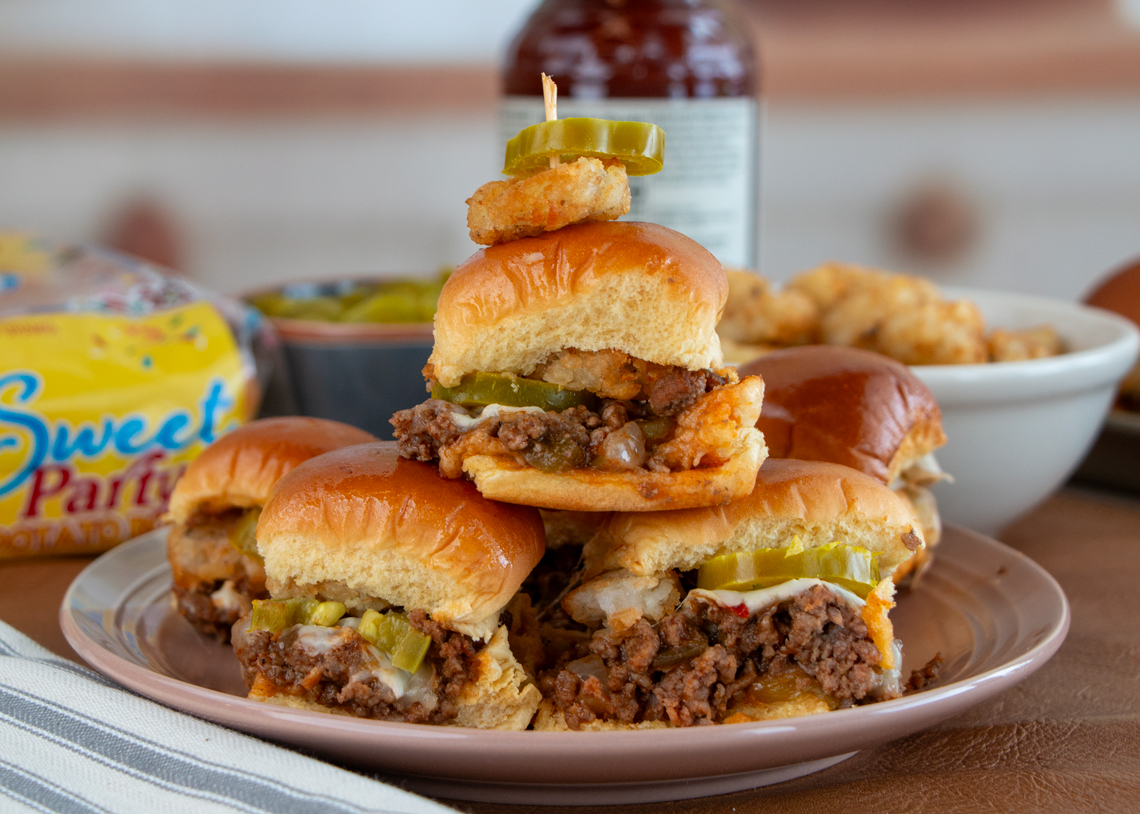 Cowboy Tater Tot Pull Apart Sliders
